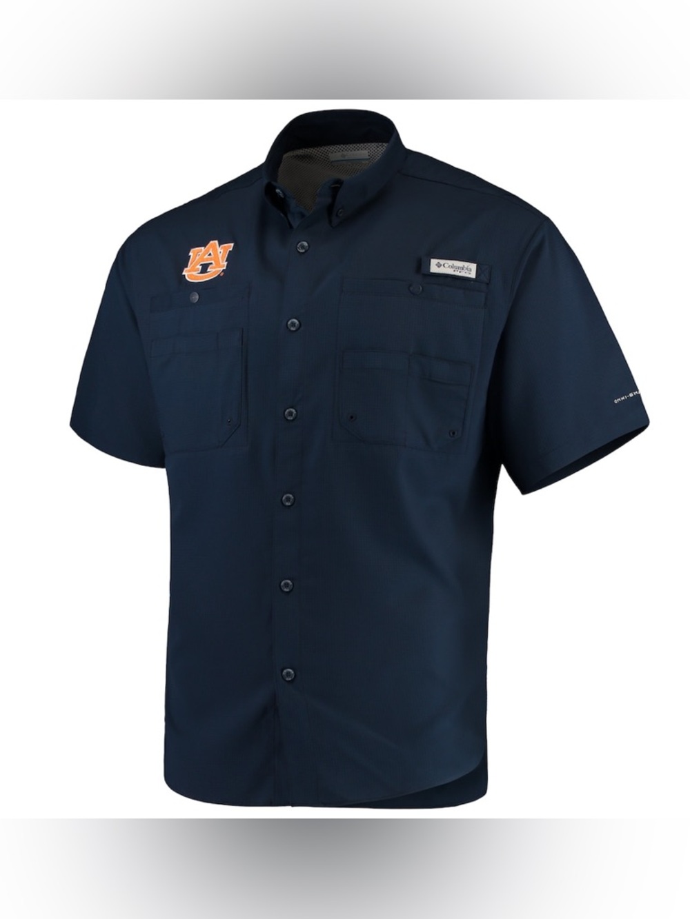 Auburn Tigers Columbia PFG Tamiami Shirt Men’s Size Large Navy